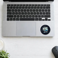 Thumbnail for Airbus A300C4-600 - Cartoon - Circle Sticker - Laptop
