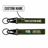 Thumbnail for Airbus A300C4-600 Hawk-Shaped Key Chains - Dark Green - Cartoon - Personalized