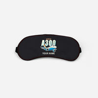 Thumbnail for Airbus A300C4-600 - Cartoon + Name - Sleep Mask - Black