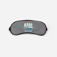 Thumbnail for Airbus A300C4-600 - Cartoon + Name - Sleep Mask - Gray