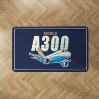 Thumbnail for Airbus A300C4-600 - Cartoon - Rectangle Carpet - Dark Blue