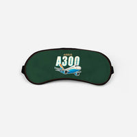 Thumbnail for Airbus A300C4-600 - Cartoon - Sleep Mask - Dark Green