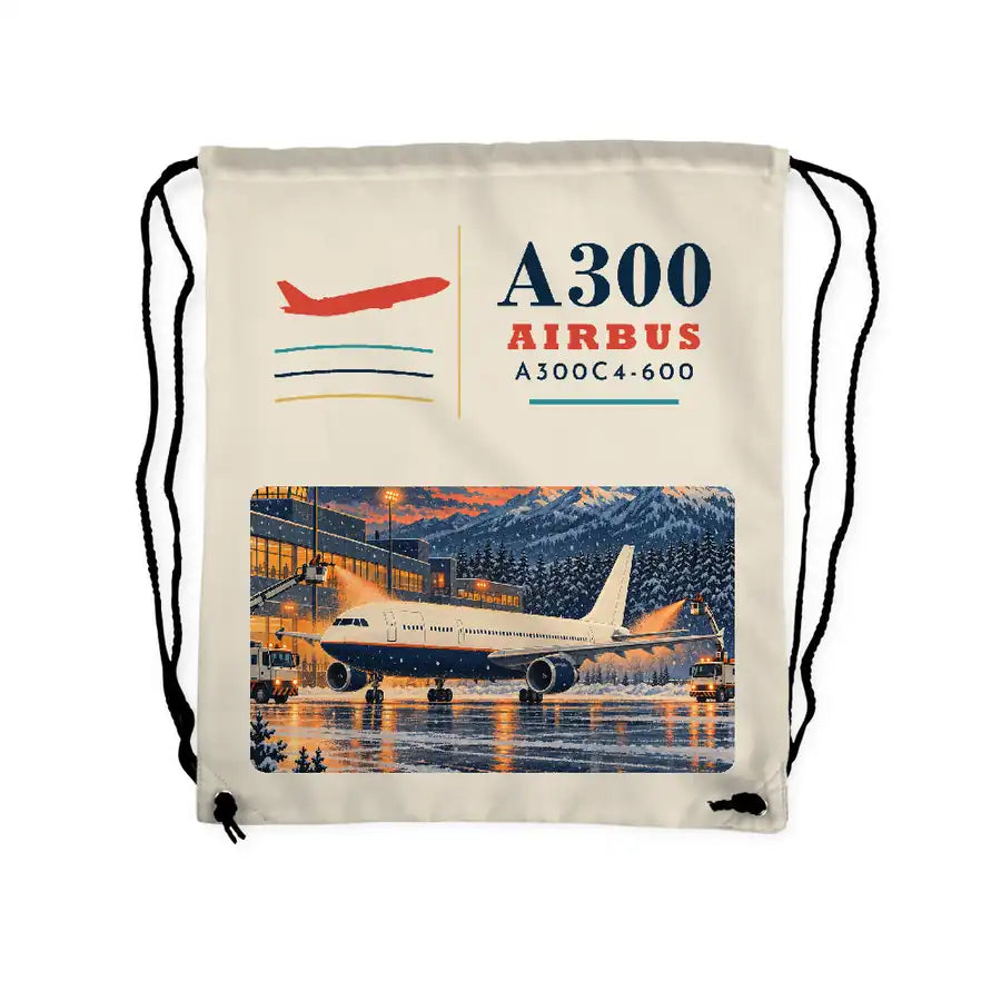 Airbus A300C4-600 - Drawstring Bag - Classic - Beige