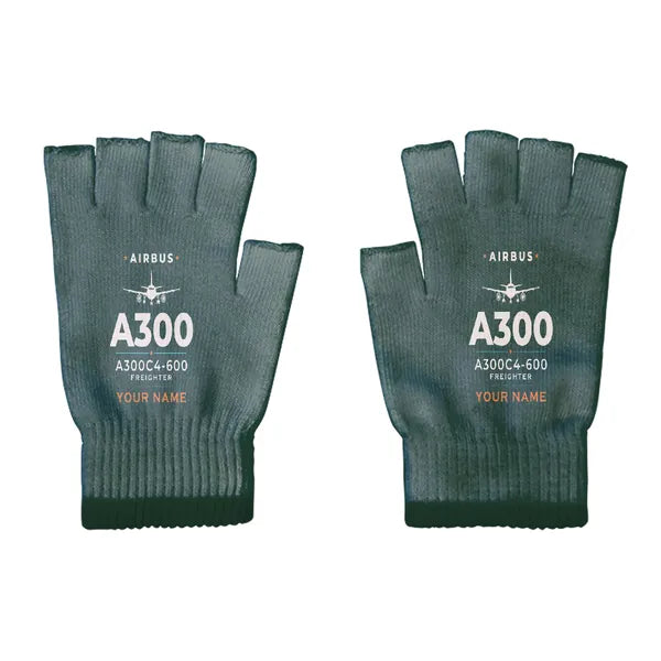 Airbus A300C4-600 - Gloves - Cut - Heritage + Name - Dark Green