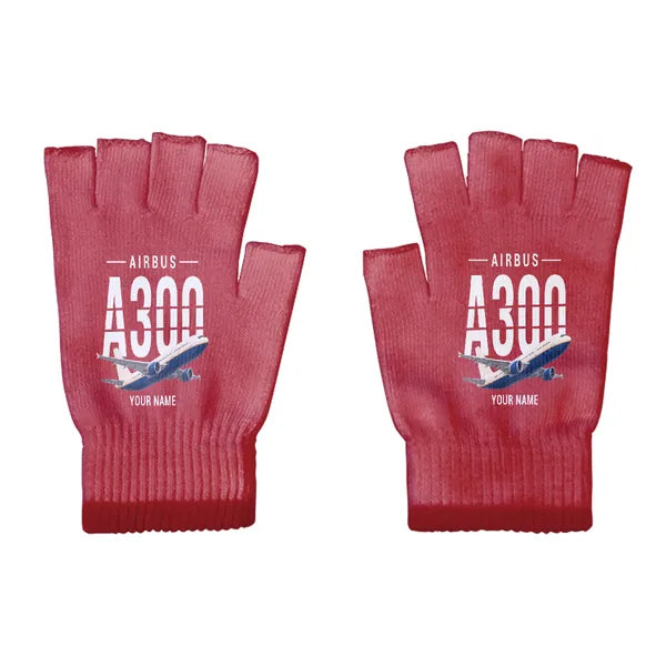 Airbus A300C4-600 - Gloves - Cut - Original + Name - Red