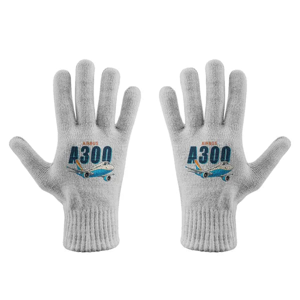 Airbus A300C4-600 - Gloves - Full - Cartoon - Light Gray