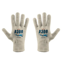 Thumbnail for Airbus A300C4-600 - Gloves - Full - Cartoon + Name - Beige