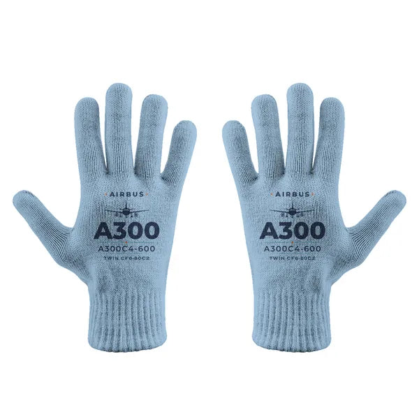 Airbus A300C4-600 - Gloves - Full - Heritage - Light Blue