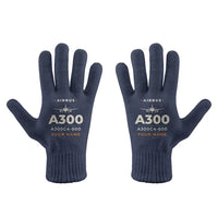 Thumbnail for Airbus A300C4-600 - Gloves - Full - Heritage + Name - Navy Blue