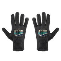 Thumbnail for Airbus A300C4-600 - Gloves - Full - Original + Name - Black