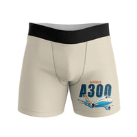 Thumbnail for Airbus A300C4-600 - Men Boxers - Cartoon - Beige