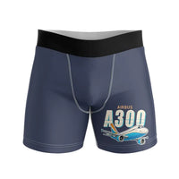 Thumbnail for Airbus A300C4-600 - Men Boxers - Cartoon - Navy Blue