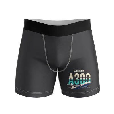 Airbus A300C4-600 - Men Boxers - Original - Black