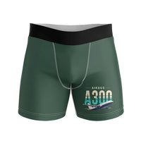 Thumbnail for Airbus A300C4-600 - Men Boxers - Original - Dark Green