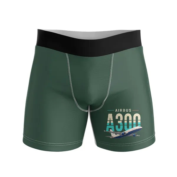 Airbus A300C4-600 - Men Boxers - Original - Dark Green