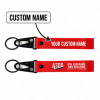 Thumbnail for Airbus A300C4-600 Hawk-Shaped Key Chains - Red - Original - Personalized