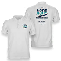 Thumbnail for Airbus A300C4-600 - Original - Double-Side Polo - White