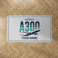 Thumbnail for Airbus A300C4-600 - Original + Name - Rectangle Carpet - Light Gray