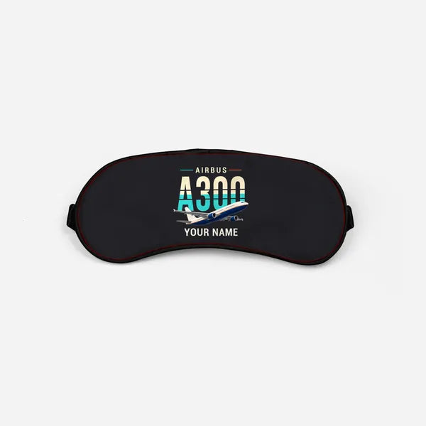 Airbus A300C4-600 - Original + Name - Sleep Mask - Black