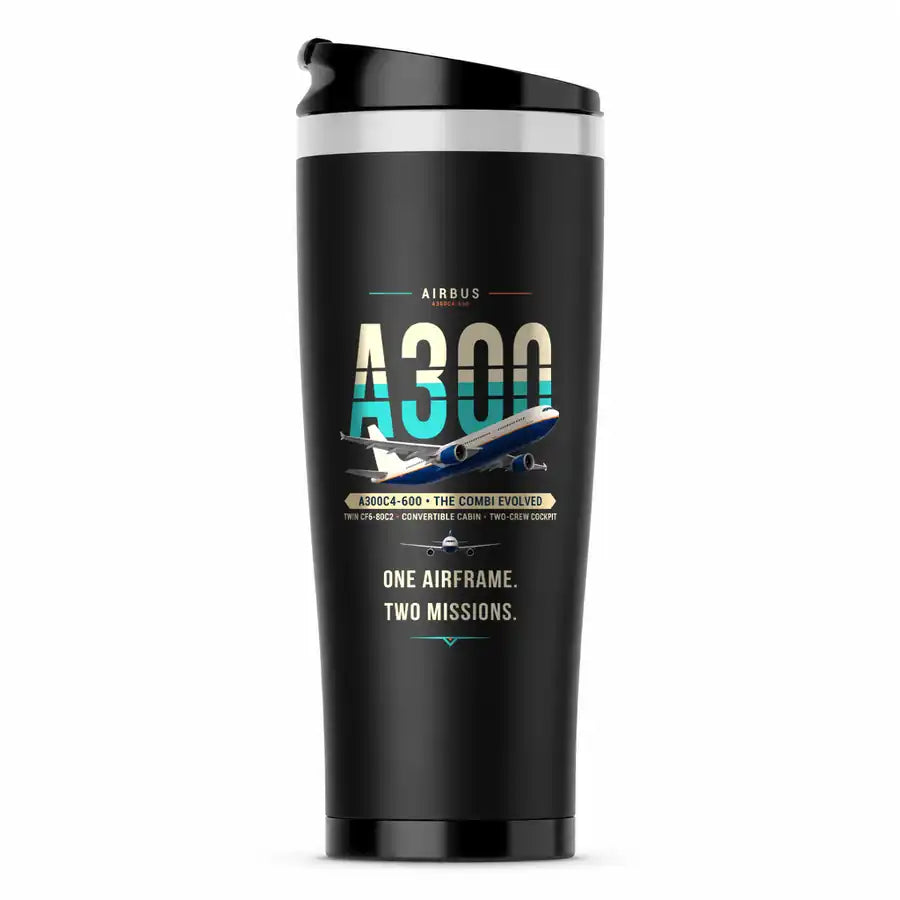 Airbus A300C4-600 - Original - Stainless Steel (No Holder) - Black