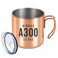 Thumbnail for Airbus A300C4-600 - Portable Mug - Tag - Copper