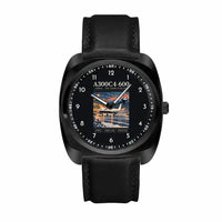 Thumbnail for Airbus A300C4-600 - Poster - Luxury Cushion - Black and Black Strap