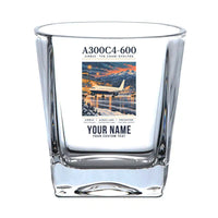 Thumbnail for Airbus A300C4-600 - Poster + Name - Whiskey Glass
