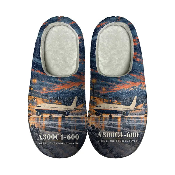 Airbus A300C4-600 - Slippers - Cotton - 3D - Full Print
