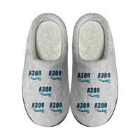 Thumbnail for Airbus A300C4-600 - Slippers - Cotton - Cartoon Pattern - Light Gray
