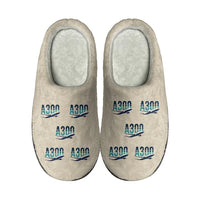 Thumbnail for Airbus A300C4-600 - Slippers - Cotton - Original Pattern - Beige