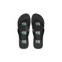 Thumbnail for Airbus A300C4-600 - Slippers - Flip Flops - Cartoon Pattern - Black