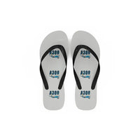 Thumbnail for Airbus A300C4-600 - Slippers - Flip Flops - Cartoon Pattern - White