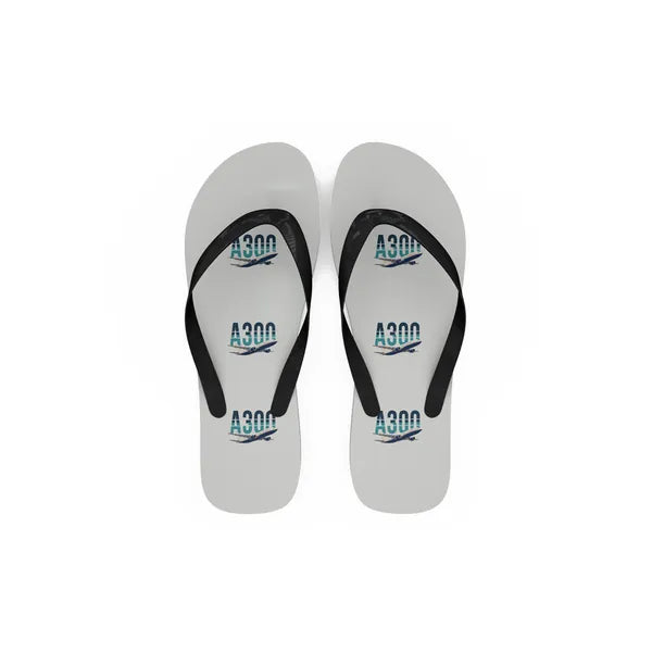 Airbus A300C4-600 - Slippers - Flip Flops - Original Pattern - White