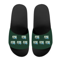 Thumbnail for Airbus A300C4-600 - Slippers - Sport - Cartoon Pattern - Dark Green