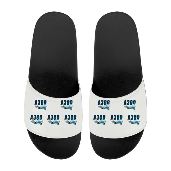 Airbus A300C4-600 - Slippers - Sport - Cartoon Pattern - White