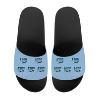 Thumbnail for Airbus A300C4-600 - Slippers - Sport - Original Pattern - Light Blue