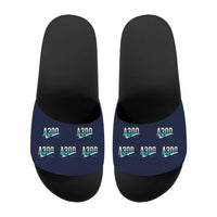 Thumbnail for Airbus A300C4-600 - Slippers - Sport - Original Pattern - Navy Blue