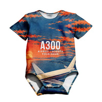 Thumbnail for Airbus A300F4-203 3D All-Over Print Clothing - Baby Bodysuit - 3D + Name