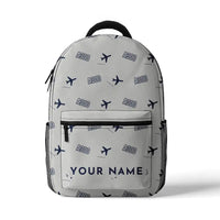 Thumbnail for Airbus A300F4-203 - 3D Backpack - 3D Pattern + Name - White