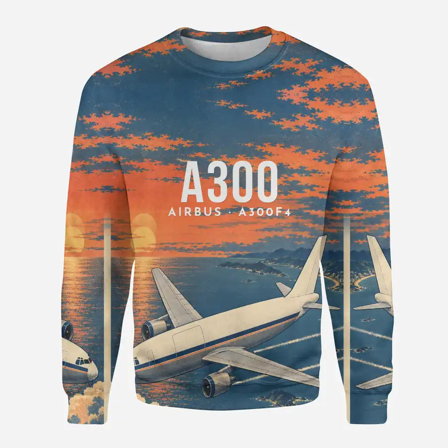 Airbus A300F4-203 3D All-Over Print Clothing - Sweatshirt - 3D