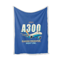 Thumbnail for Airbus A300F4-203 - Cartoon - Blanket - Blue