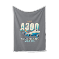 Thumbnail for Airbus A300F4-203 - Cartoon - Blanket - Gray
