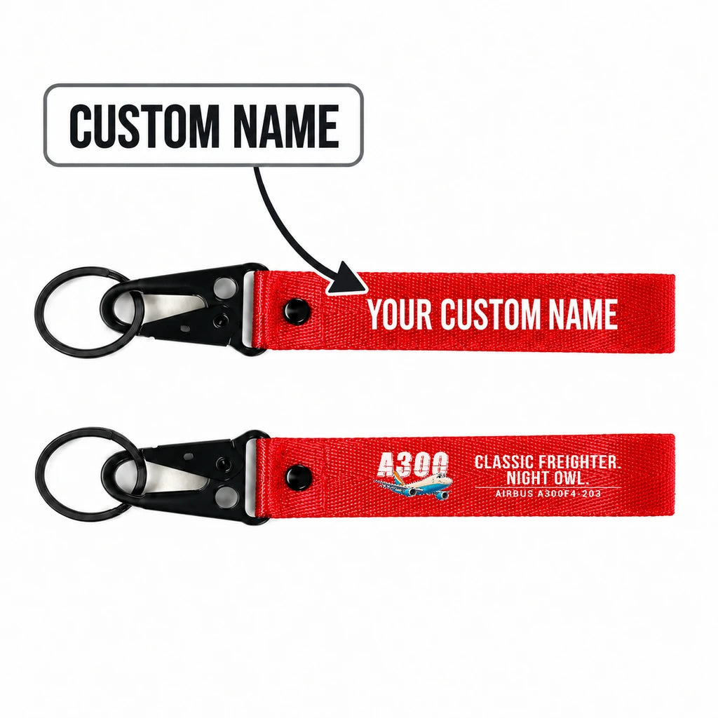 Airbus A300F4-203 Hawk-Shaped Key Chains - Red - Cartoon - Personalized