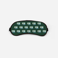 Thumbnail for Airbus A300F4-203 - Cartoon Pattern - Sleep Mask - Dark Green