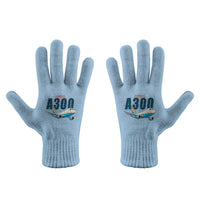 Thumbnail for Airbus A300F4-203 - Gloves - Full - Cartoon - Light Blue