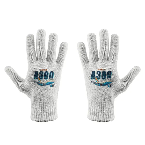 Airbus A300F4-203 - Gloves - Full - Cartoon - White