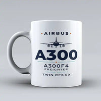 Thumbnail for Airbus A300F4-203 - Heritage - Mug - White