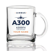 Thumbnail for Airbus A300F4-203 - Heritage + Name - Coffee & Tea Glass