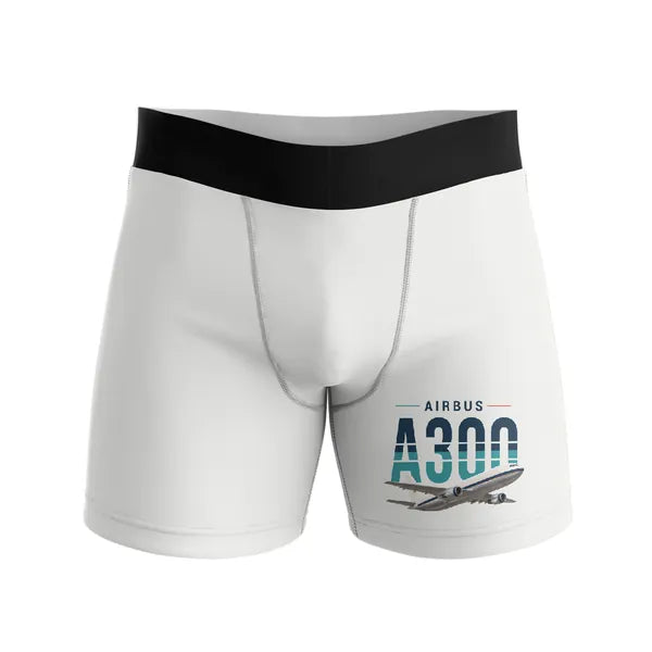 Airbus A300F4-203 - Men Boxers - Original - White