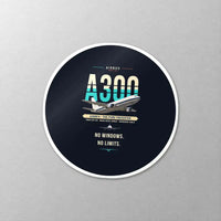 Thumbnail for Airbus A300F4-203 - Original - Circle Sticker - Close-up
